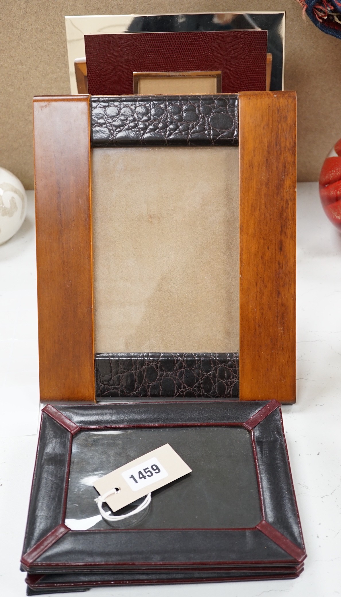 Five various photo frames
